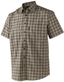 Seeland Burley Shirt SS Brindle green overhemd korte mouw maat M