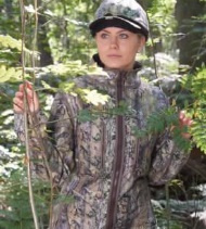 Hubertus omkeerbaar dames fleece vest oliv camo