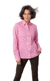 Skogen geruite dames blouse met herten