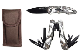 Jack Pyke Multi Tool and Knife set camouflage
