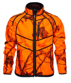 Seeland Kraft Reversible Fleece oranje camo naar bruin maat L