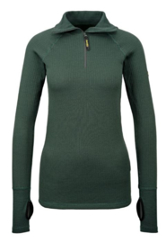 Thermo function TS400 dames shirt met kol en ritssluiting