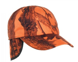 Deerhunter Cumberland Cap w. Neck Cover oranje camouflage pet