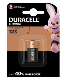 Duracell CR123A/3V Lithium long lasting power