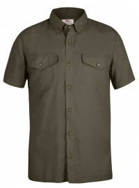 Fjällräven Abisko Vent Shirt SS Tarmac korte mouw overhemd maat M