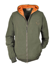 Hubertus kinderfleece vest met capuchon