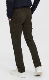 Sunwill Cargo Trousers Fitted Fit Dark Green heren broek