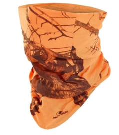 Stagunt oranje camouflage neckgaiter sjaal