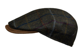 Skogen Geruite Flatcap met Kashmir
