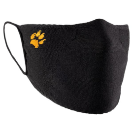 Jack Wolfskin All Day Mask zwart mondkapje met hondenpoot