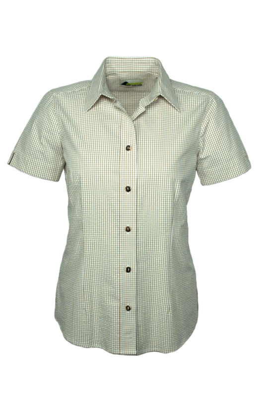 Blind vertrouwen Berg kleding op Ideaal Skogen Seersucker Natur dames blouse met korte mouw | Korte mouw dames  blouses en shirts | Mets Jachthuis