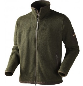 Truien & vesten Deerhunter Hastings wollen trui met rits Dark Elm maat L