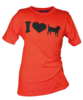 Hubertus I love Terrier dames T-shirt maat XL