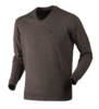 Seeland Compton Pullover Moose Brown V-hals trui maat M
