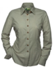 Skogen oliv beige geruite dames blouse