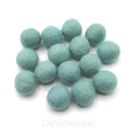 Wolkralen: Zacht Mint Blauw 2,2 cm