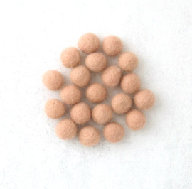 Viltballen | Beige |  1 cm, per 20 stuks