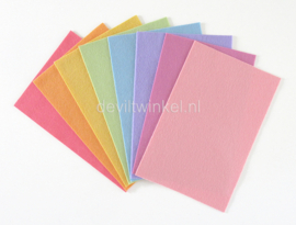 Wolvilt pakket, Regenboog pastel