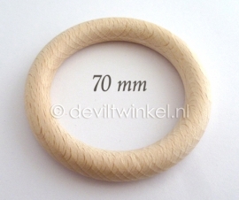 Beukenhouten ring, 70 mm
