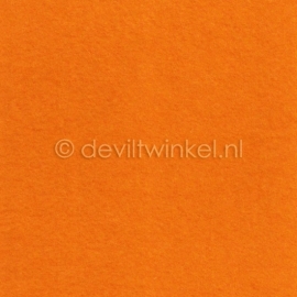 Wolvilt Licht Oranje, 45 cm breed, per halve meter.