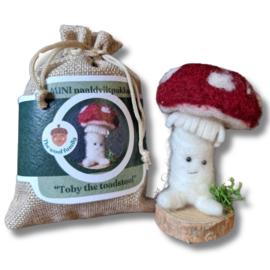 Mini naaldvilt pakket Toby the Toadstool