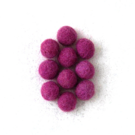 Wolkralen: Donker Roze - 10 mm - per 10 stuks