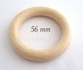 Beukenhouten ring, 56 mm