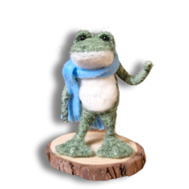 Flop de kikker - naaldvilt pakket voor beginners - The wool family