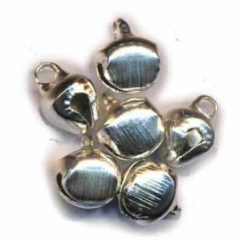 Belletjes, Zilver, 10 mm, 10 stuks