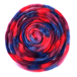 Merino Potloodlont | Blauw - Rood