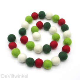 Wolkralen Kerstmix, ± 2,2 cm, 32 wolkralen