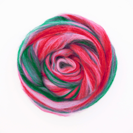Gemixte Lontwol - Minty Berry - 50 gram