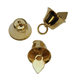 Klokje Goudkleurig, 16 mm, 5 stuks.