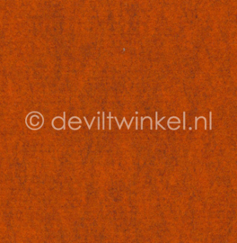 Wolvilt Gemêleerd Oranje (020) 45x90 cm