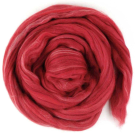 Merino Lontwol - Multicolor – Rood - 50 gram