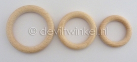 Beukenhouten ring, 70 mm