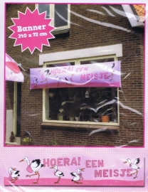 Banner Hoera een Jongen/Meisje