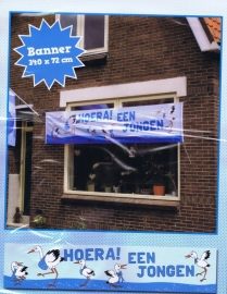 Banner Hoera een Jongen/Meisje