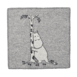 Seatpad Moomin tree hug grey -100% lamswol