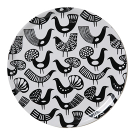 Bengt & Lotta dienblad rond Candy zwart ⌀38 cm