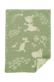 Moomin Winterland - wiegdeken gereceyclede wol