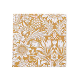Paper napkin Sunflower Golden, 12 pakjes met 20 servetten