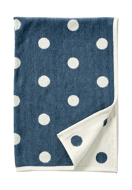 Dots ledikantdeken katoen, blauw