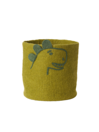 Klippan vilten mand small Dino groen