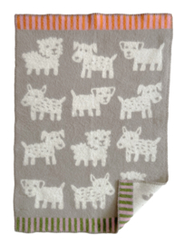 Wiegdeken wol - Voff beige
