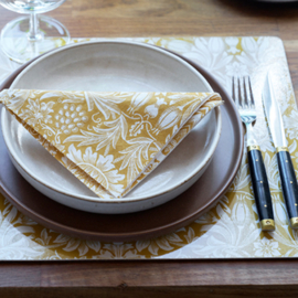 Paper napkin Sunflower Golden, 12 pakjes met 20 servetten