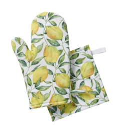 Klippan Kitchen Theedoek lemon tree, 2 stuks