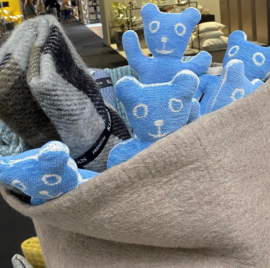 Klippan Knuffel beertje Bruno blauw per set van 2