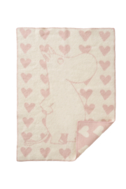 Moomin heart- wiegdeken wol