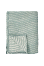 Velvet baby duck egg blue- wiegdeken wol